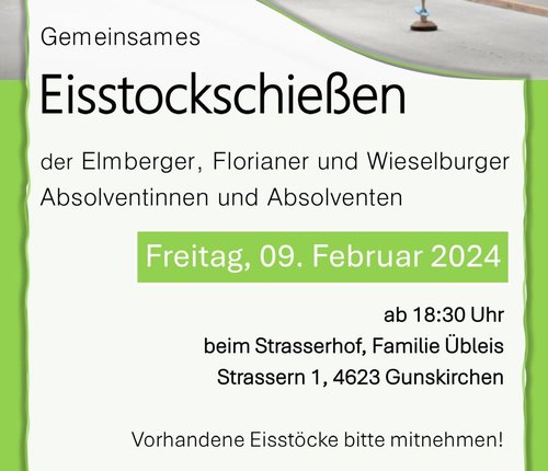 Josephinerstammtisch OÖ mit Eisstockschießen am 9. Februar